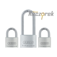 Visací zámek Abus 452 - 727TI/40HB63 TRIPLES - 3 visací zámky hliníkové TITALIUM v systému 1 klíče - blistr
